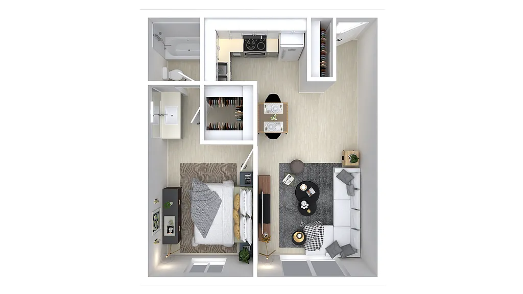 Floor plan 1X1
