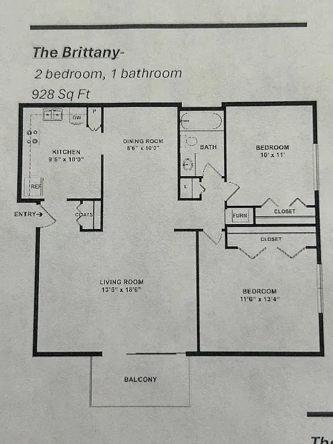 Floor plan 2 Bedroom