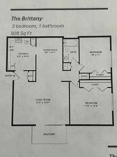 Floor plan 2 Bedroom