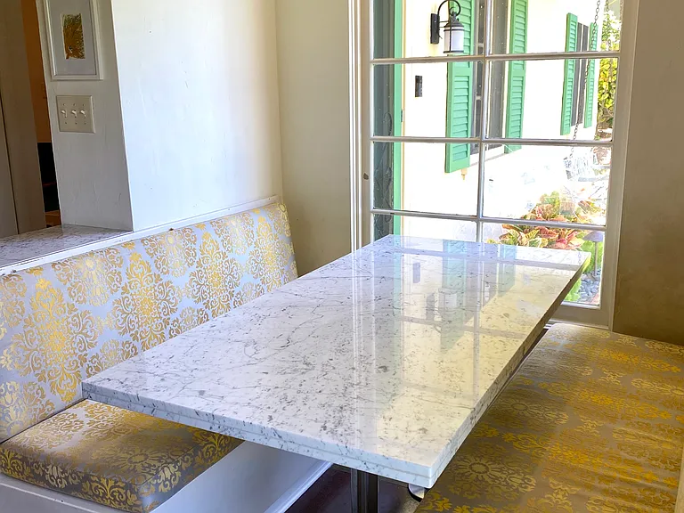 Breakfast nook off the kitchen
