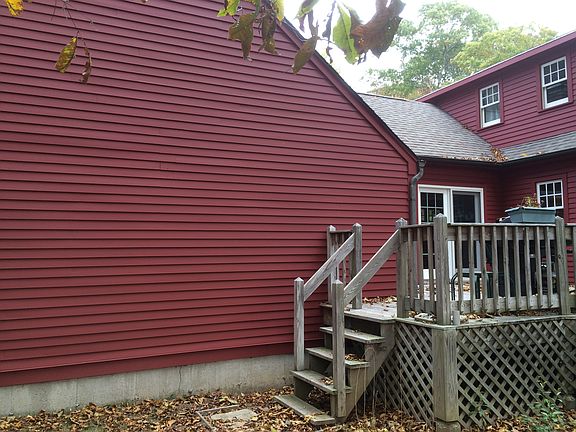 Rear deck and french doors