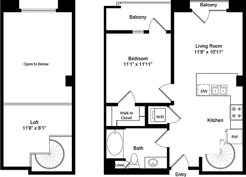 Floor plan A3.0 LOFT C