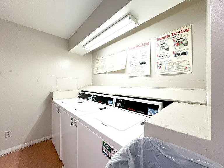 Washer and dryer with built-in shelving
