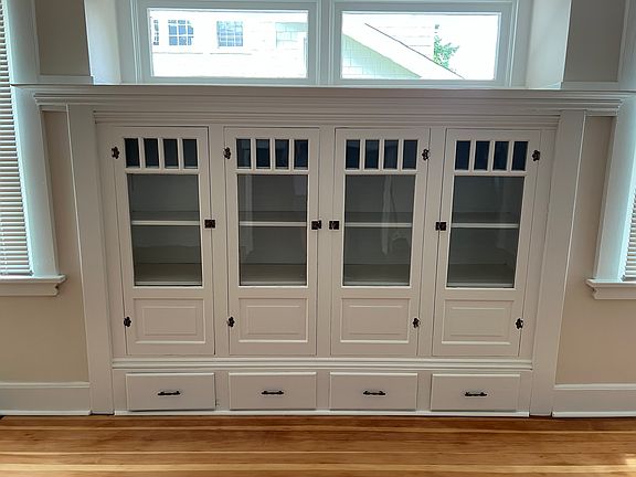 Built-in cabinet in living room