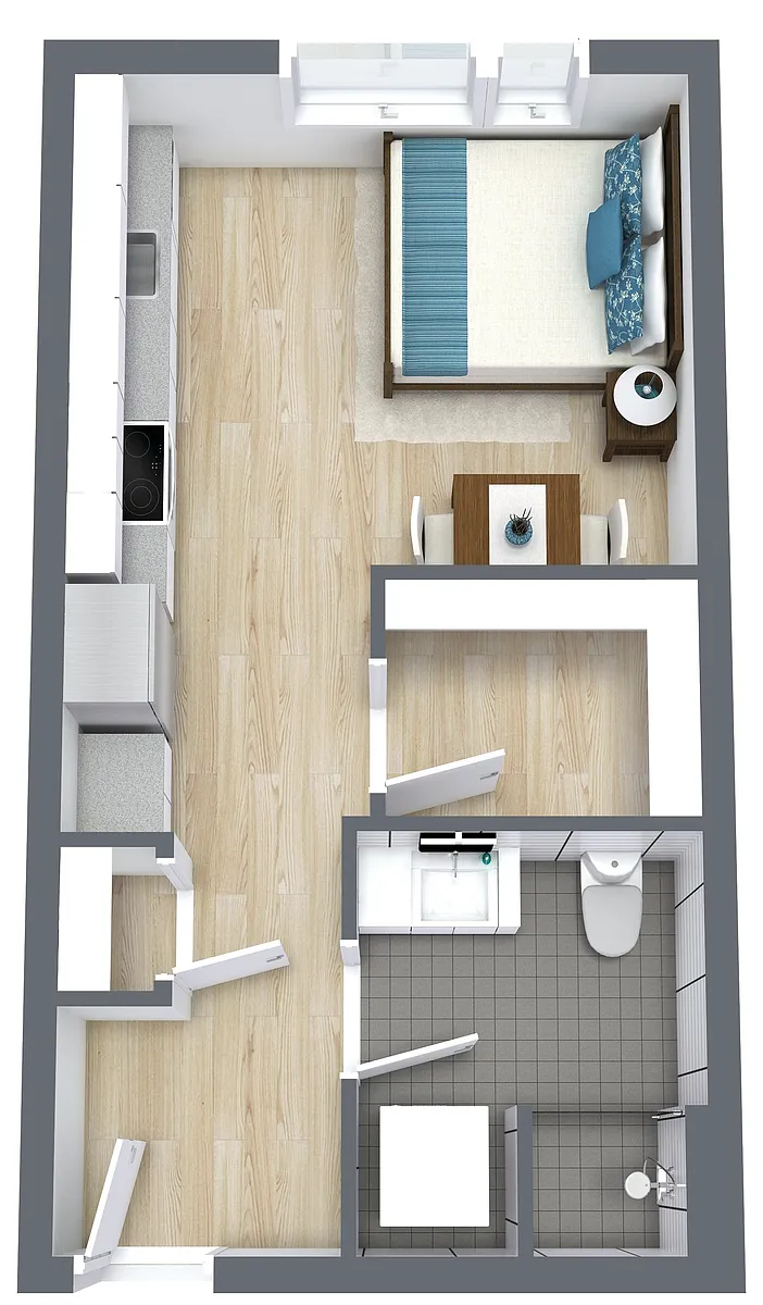 Floor plan Studio D