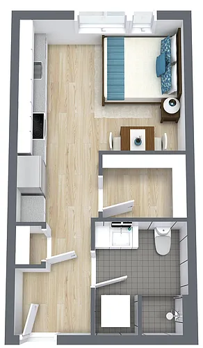 Floor plan Studio D