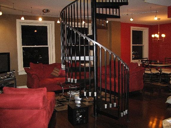 Beautiful spiral staircase.
