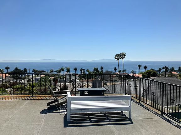 Ocean view from the garage rooftop