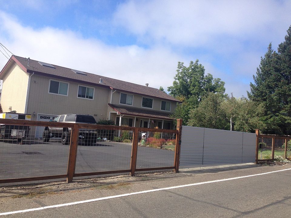 Gated front courtyard