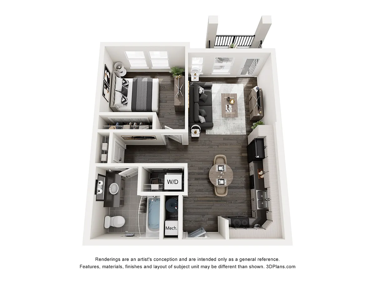 Floor plan 1 Bedroom