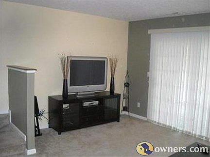 Spacious Living Room with sliding door