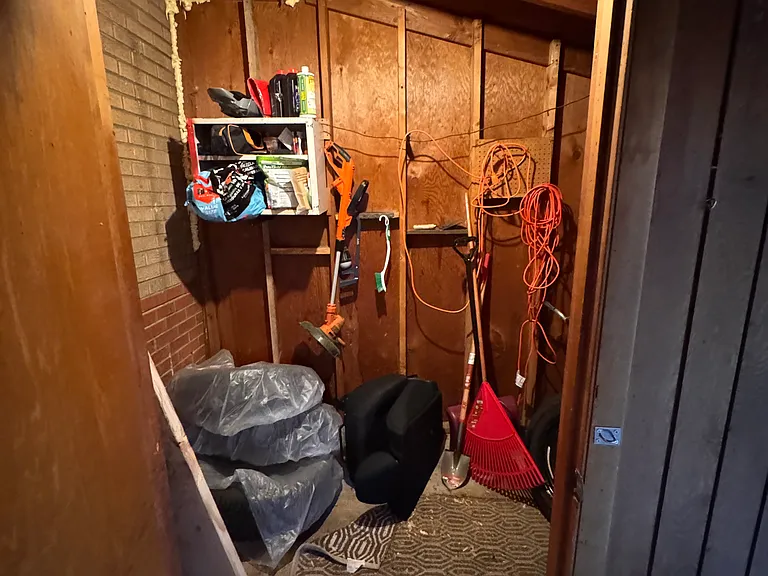 shed with tools