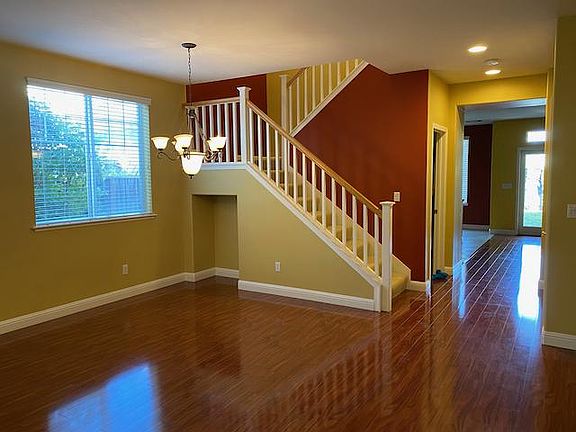 Beautiful living room with dining area for entertaining