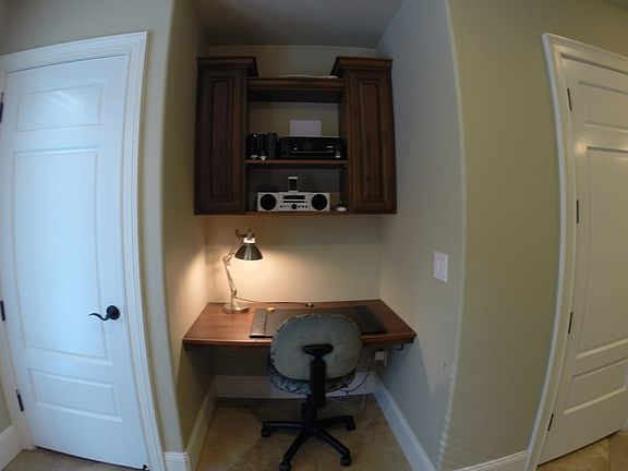 Computer desk workspace