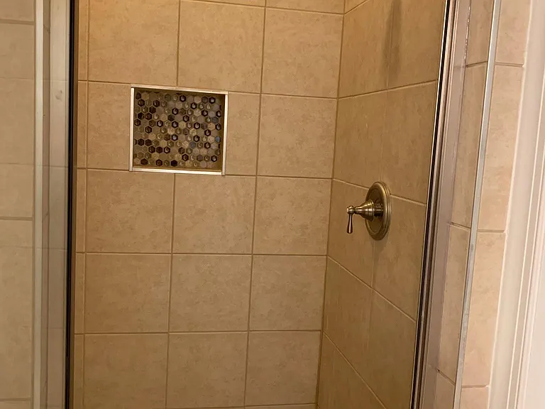 Updated Walk-In Shower in Primary Bath