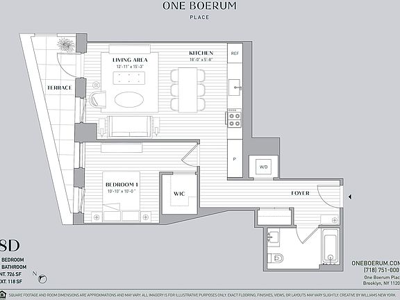 2nd image of 1 Boerum Pl #8D