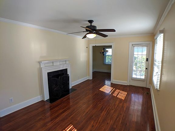 Looking into the dining room