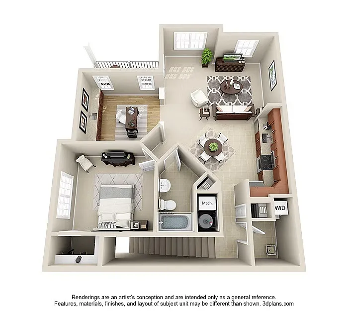 Floor plan Oakwood 2A