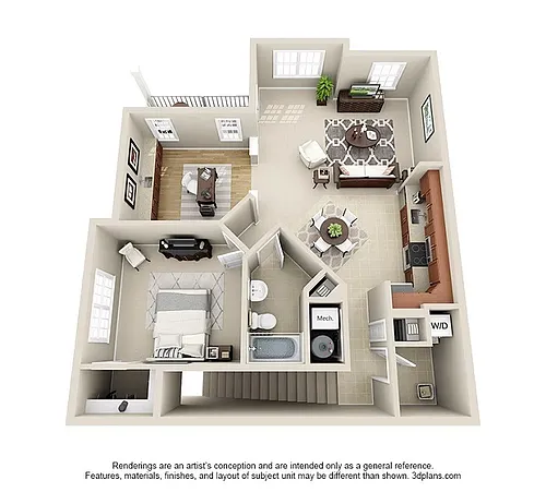 Floor plan Oakwood 2A