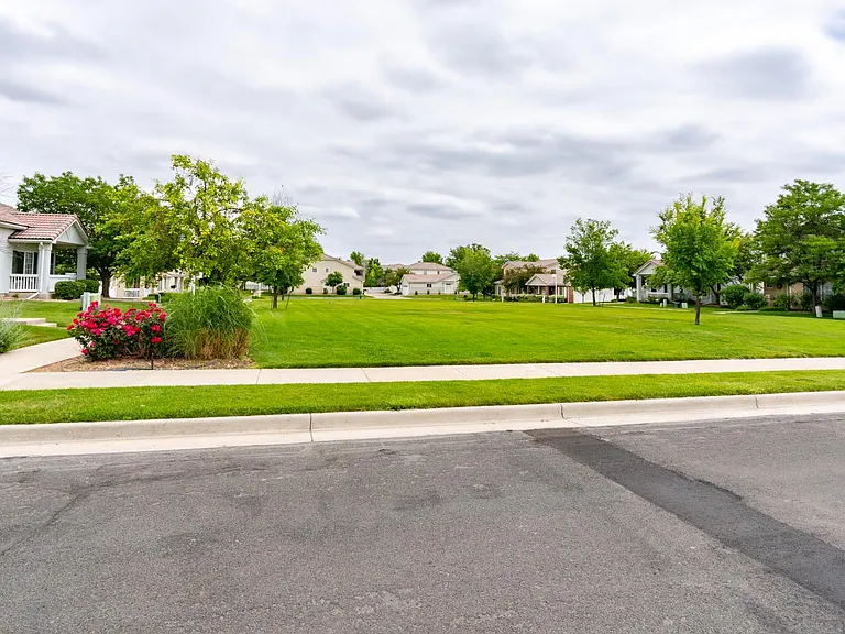 Common back yard next to the house