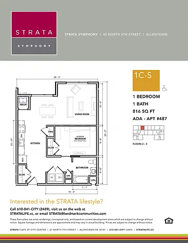 Floor plan 1C-S