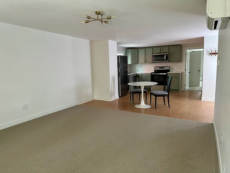 Living room into dining/kitchen