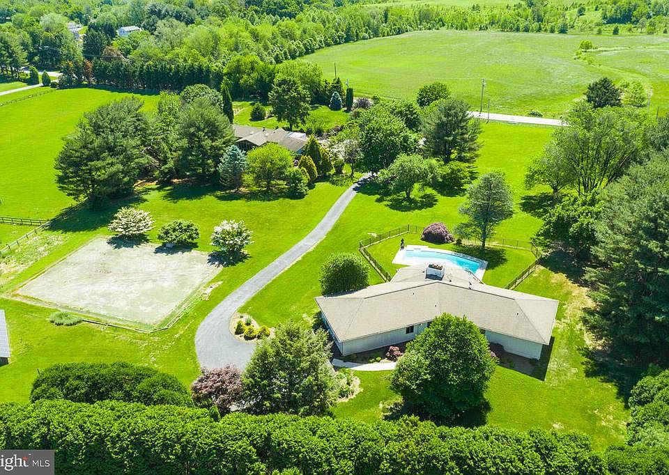 Aerial view of property