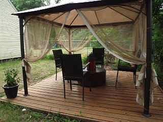 Side deck and gazebo
