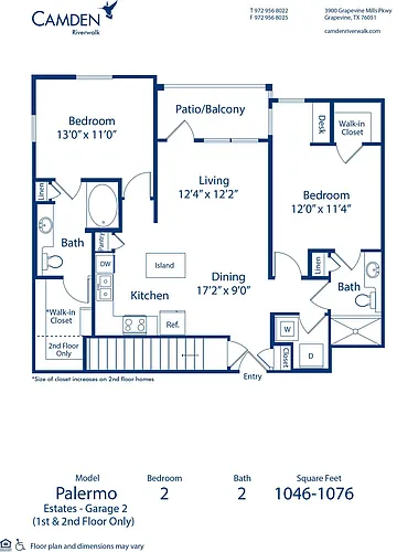 Floor plan Palermo Estates - Garage2