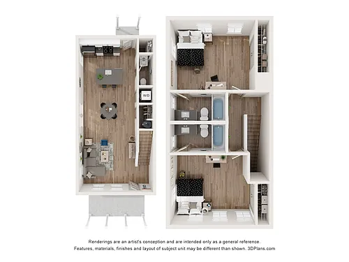 Floor plan Boulevard - Furnished