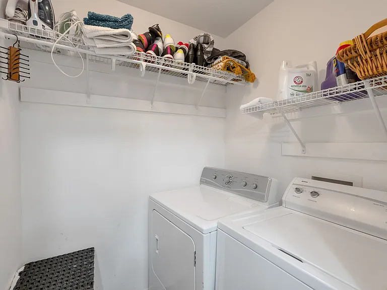 Shared laundry.