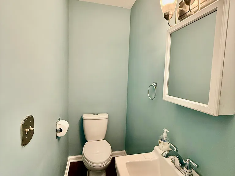 Half Bath located on first floor