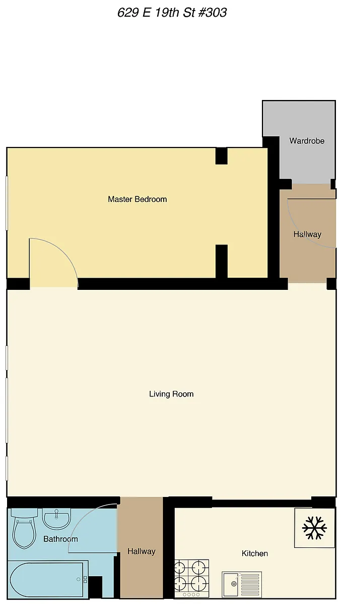 Floor plan One Bedroom