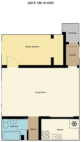 Floor plan One Bedroom