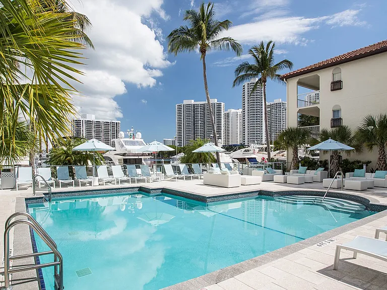 Enjoy outdoor swimming pool