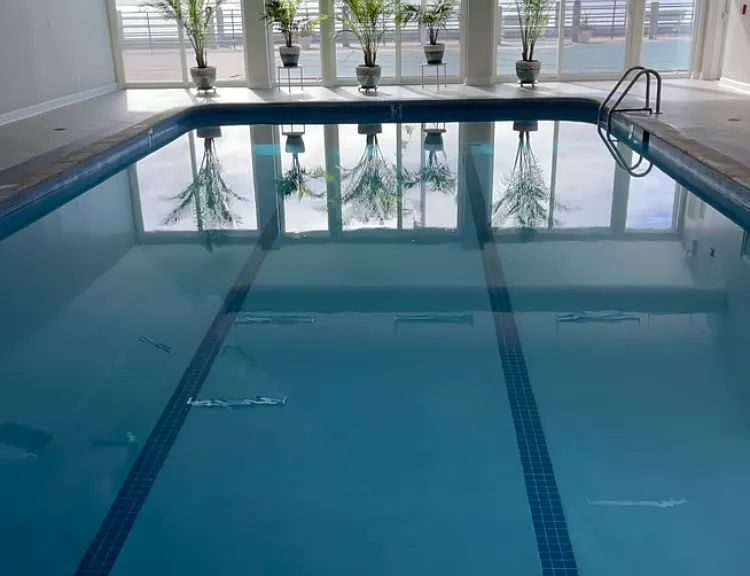New indoor heated pool_swim all year round.