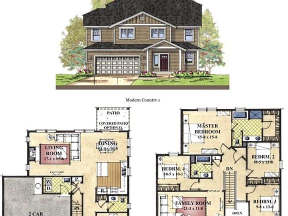 Layout-- our home is the mirror image of this with the 3rd car garage option