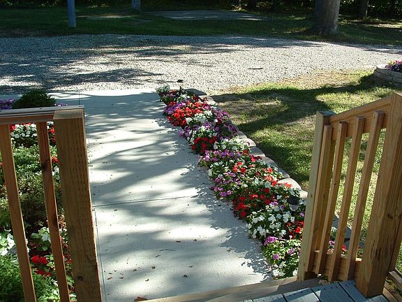 Walkway with Flowers