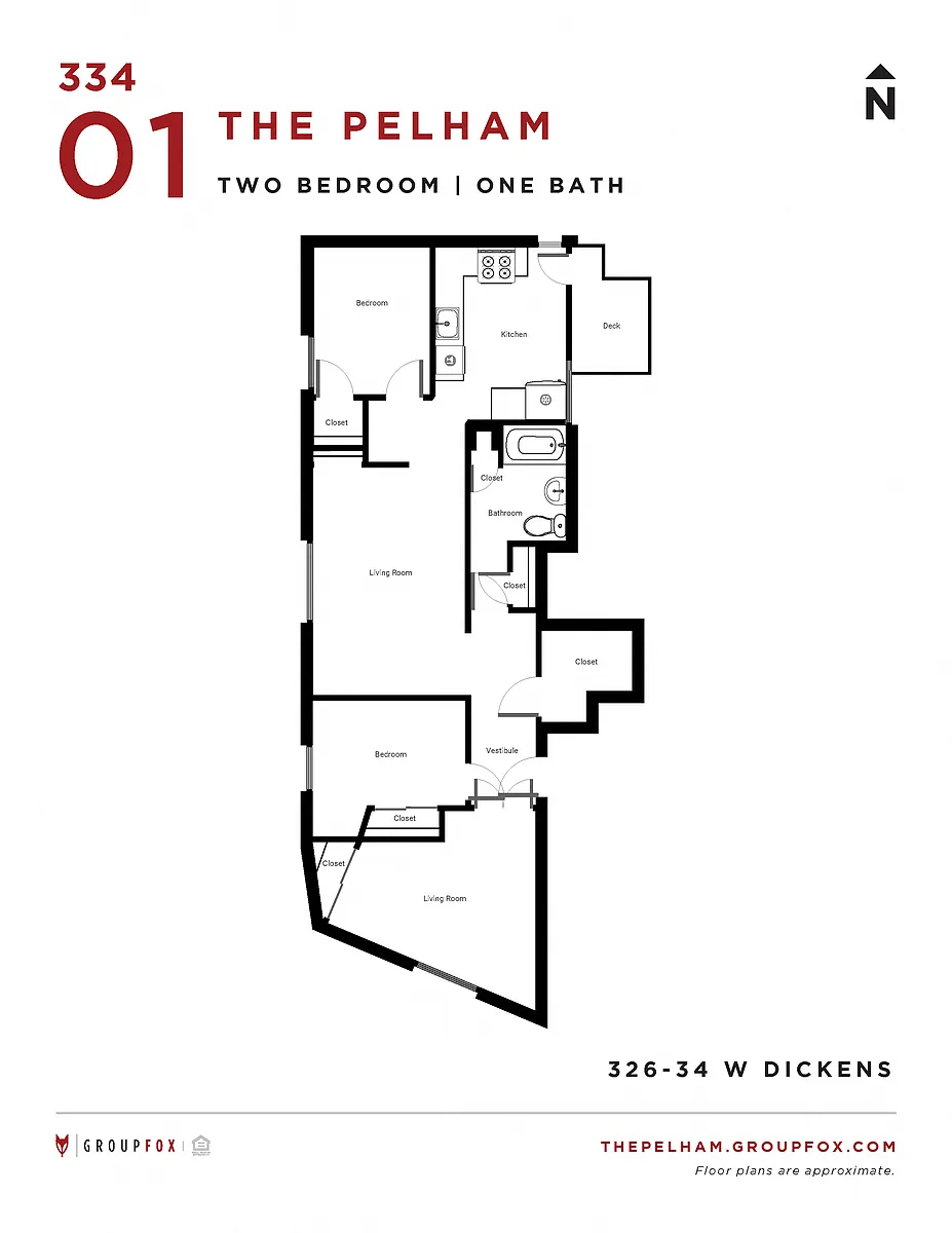 Floor plan Two Bedroom
