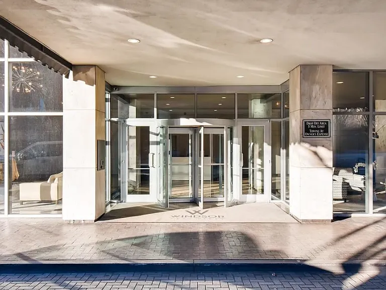 Front entrance and 24/7 concierge.