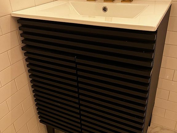 Bathroom vanity with storage