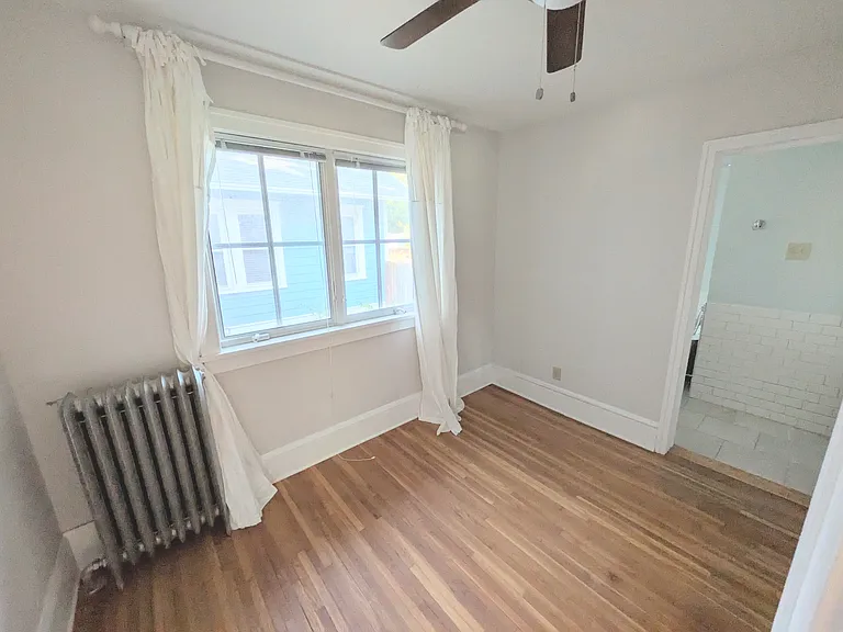 Bedroom with view to bathroom