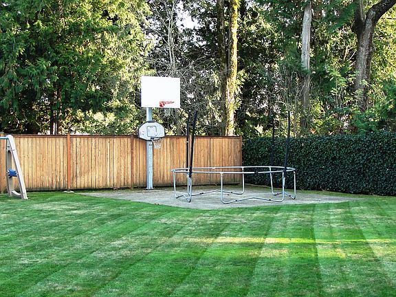 Basketball Court in Backyard