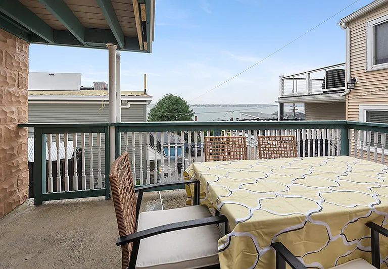 Enjoy meals outside on the patio with ocean views