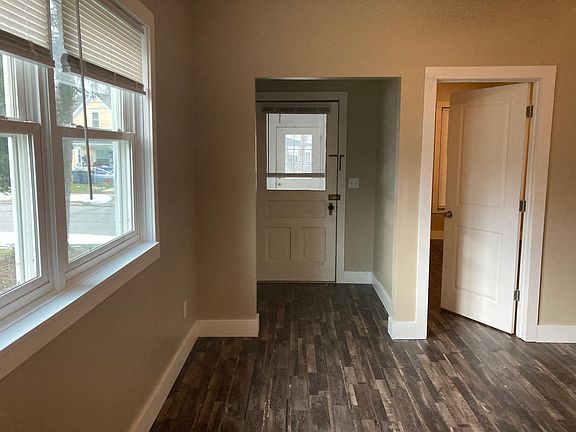 Front entry into living room, new flooring