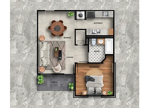 Floor plan 1 Bedroom