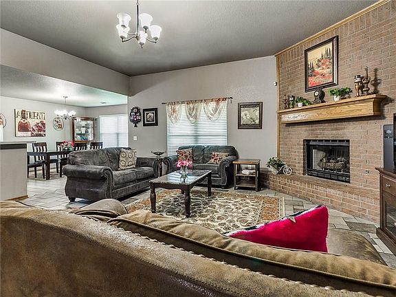 View from living room to dining area.