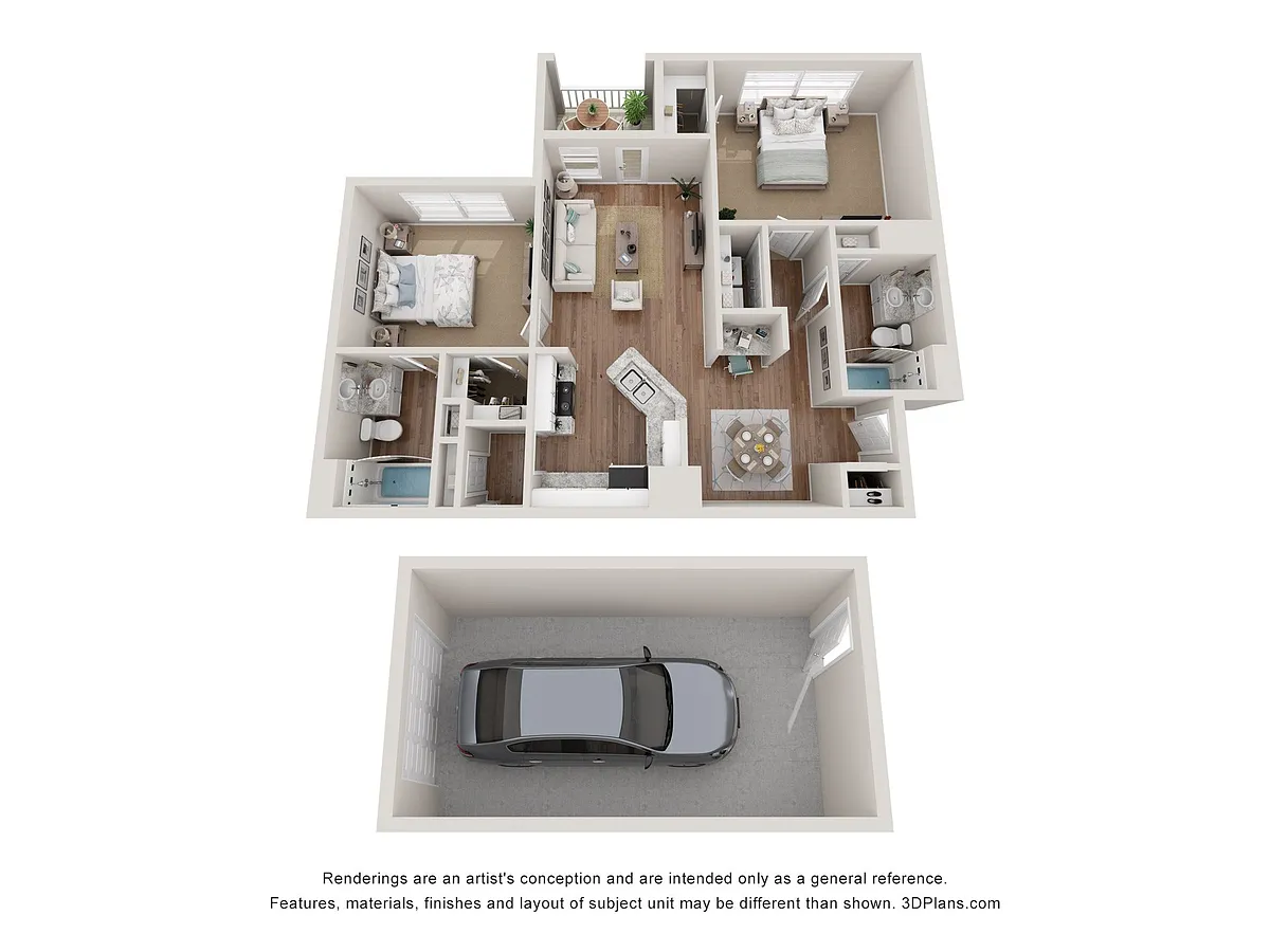 Floor plan Dogwood w/ Garage