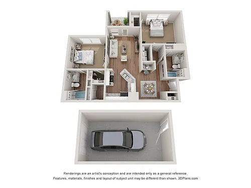 Floor plan Dogwood w/ Garage