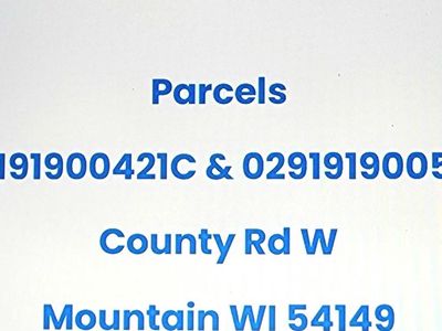 Lt0 COUNTY ROAD W, Mountain, WI, 54149